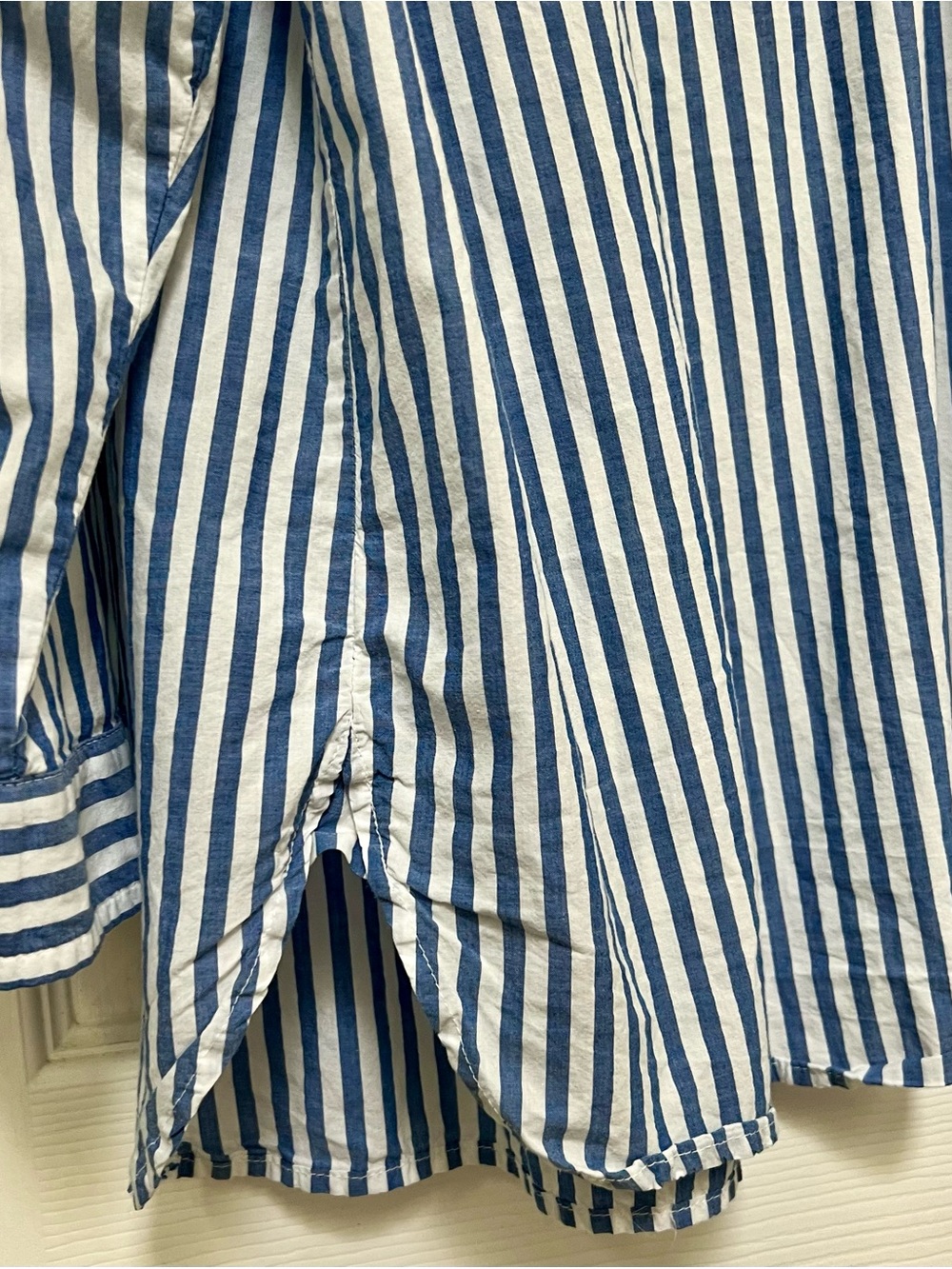 Striped Button Down Overshirt - Picture 6 of 7